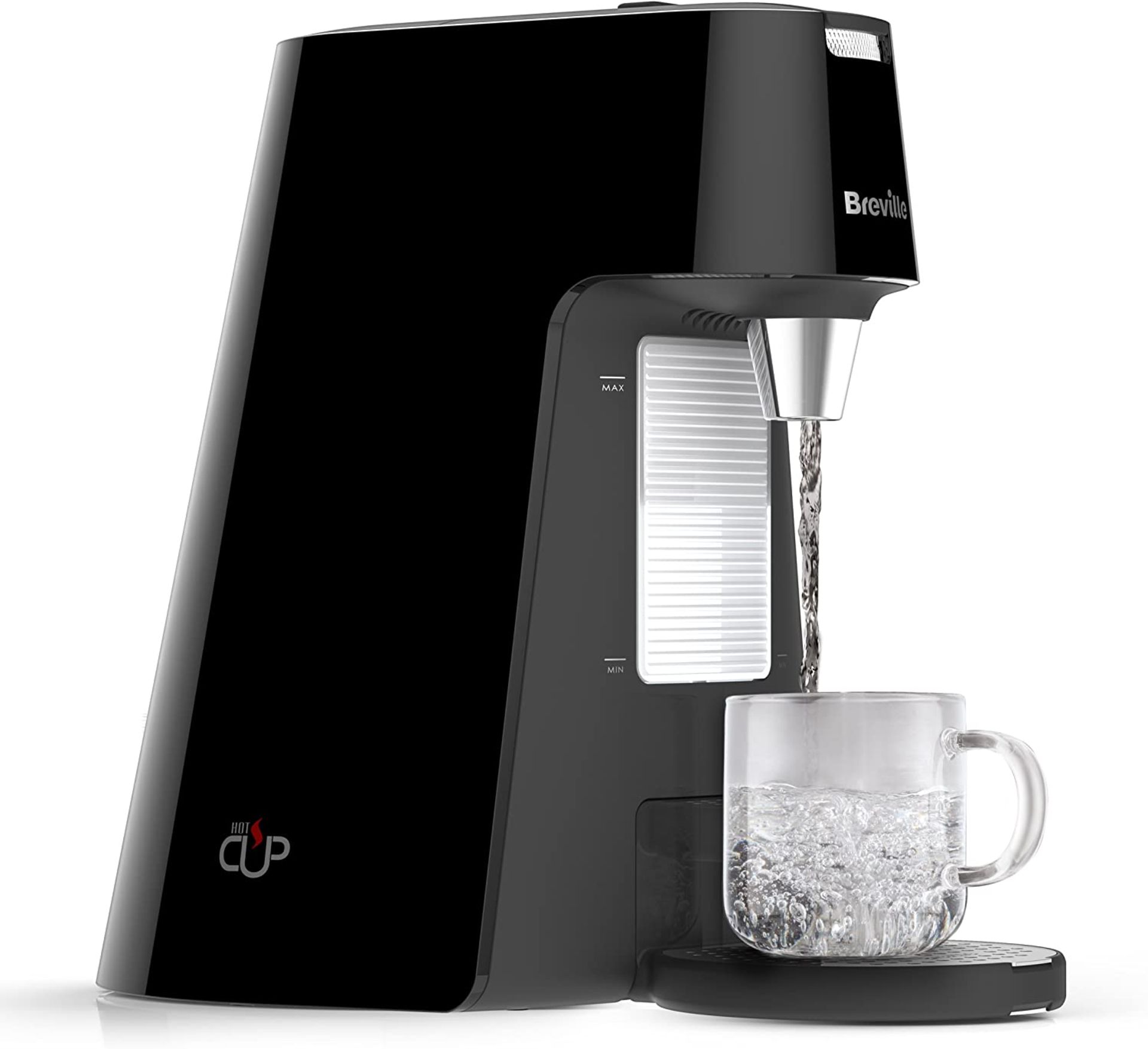 Breville VKT124 HotCup Hot Water Dispenser, 3 KW Fast Boil, Adjustable Cup Height, 1.7 Litres, Gloss