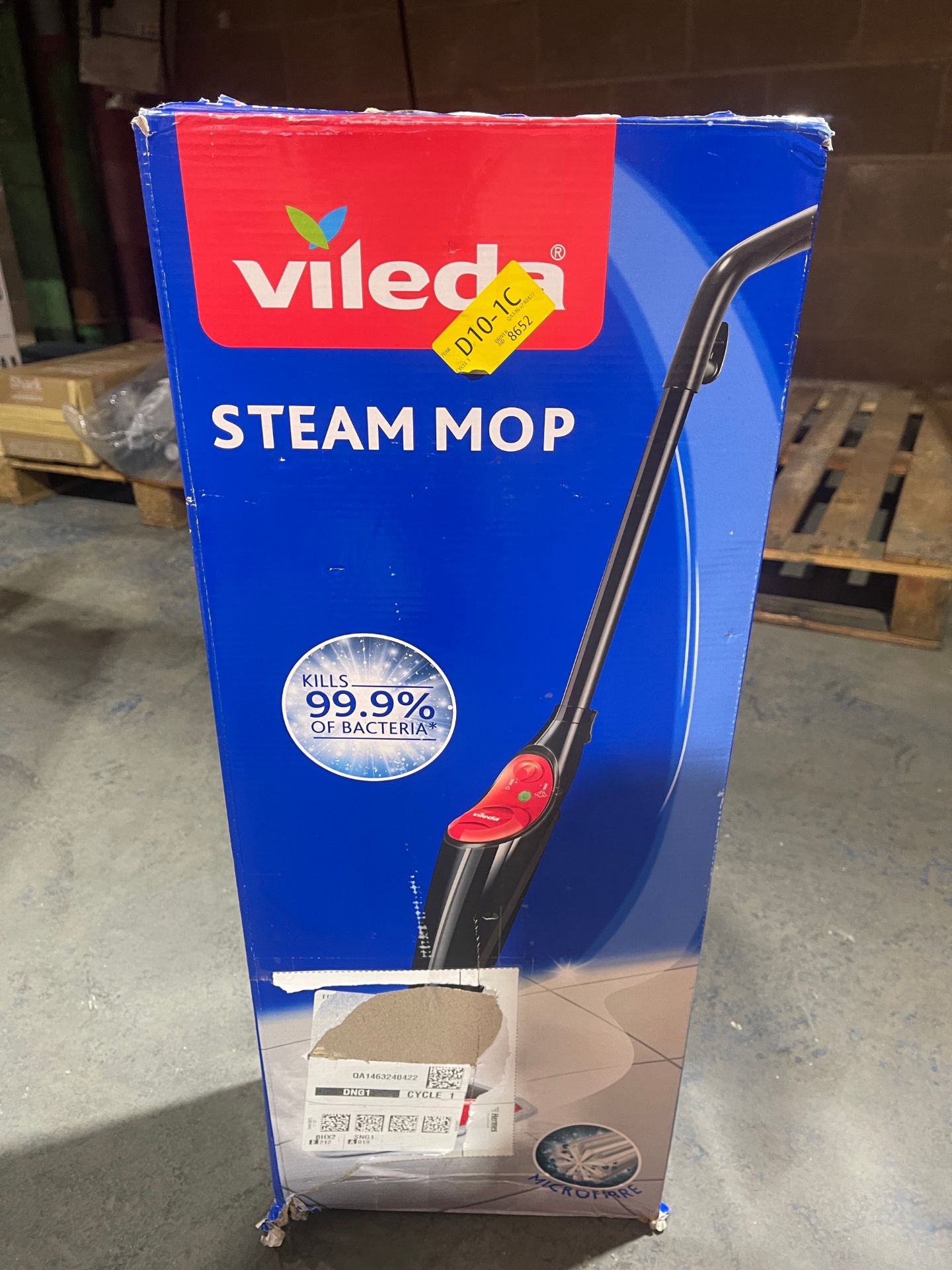 Vileda 157171 Steam Mop (UK Version), Kills 99.9% of Bacteria Without Cleaning Chemicals , Black Â£ - Image 2 of 2