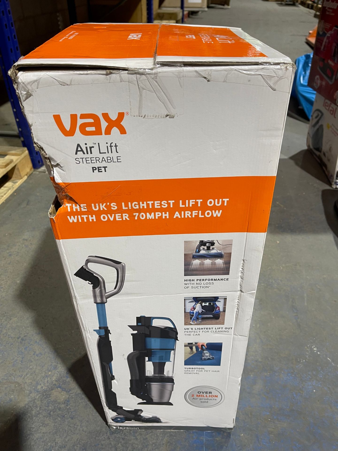Vax UCPESHV1 Air Lift Steerable Pet Vacuum Cleaner, 1.5 Liters, Black/Blue Â£119.99Condition - Image 2 of 2