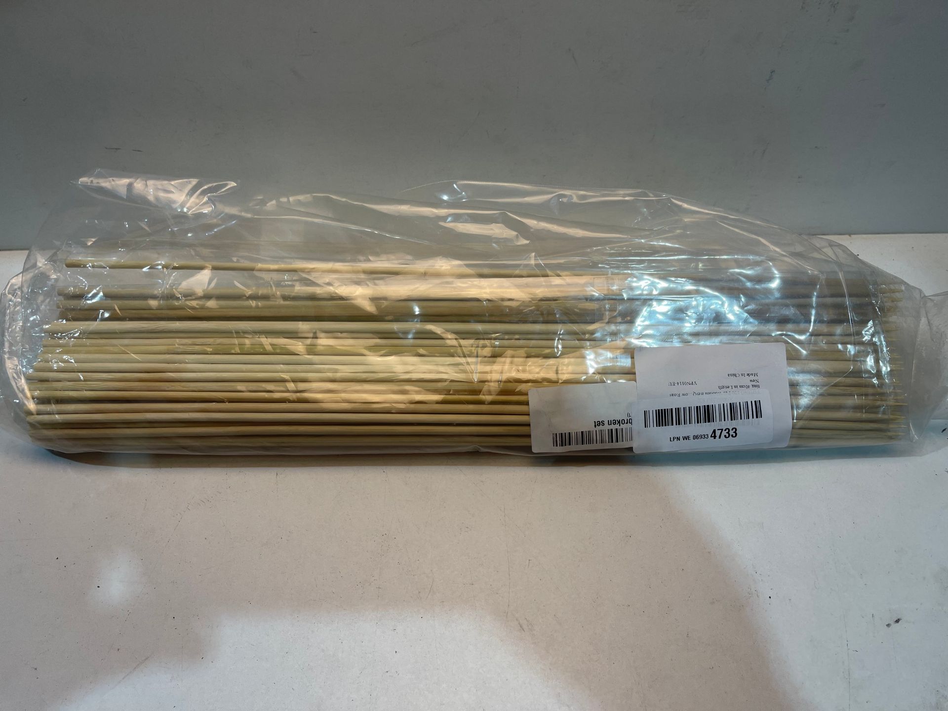 Bamboo Skewers - YOTINO 100 Pcs Natural Wooden Skewers Sticks 40cm Extra Long BBQ Skewers Kebab