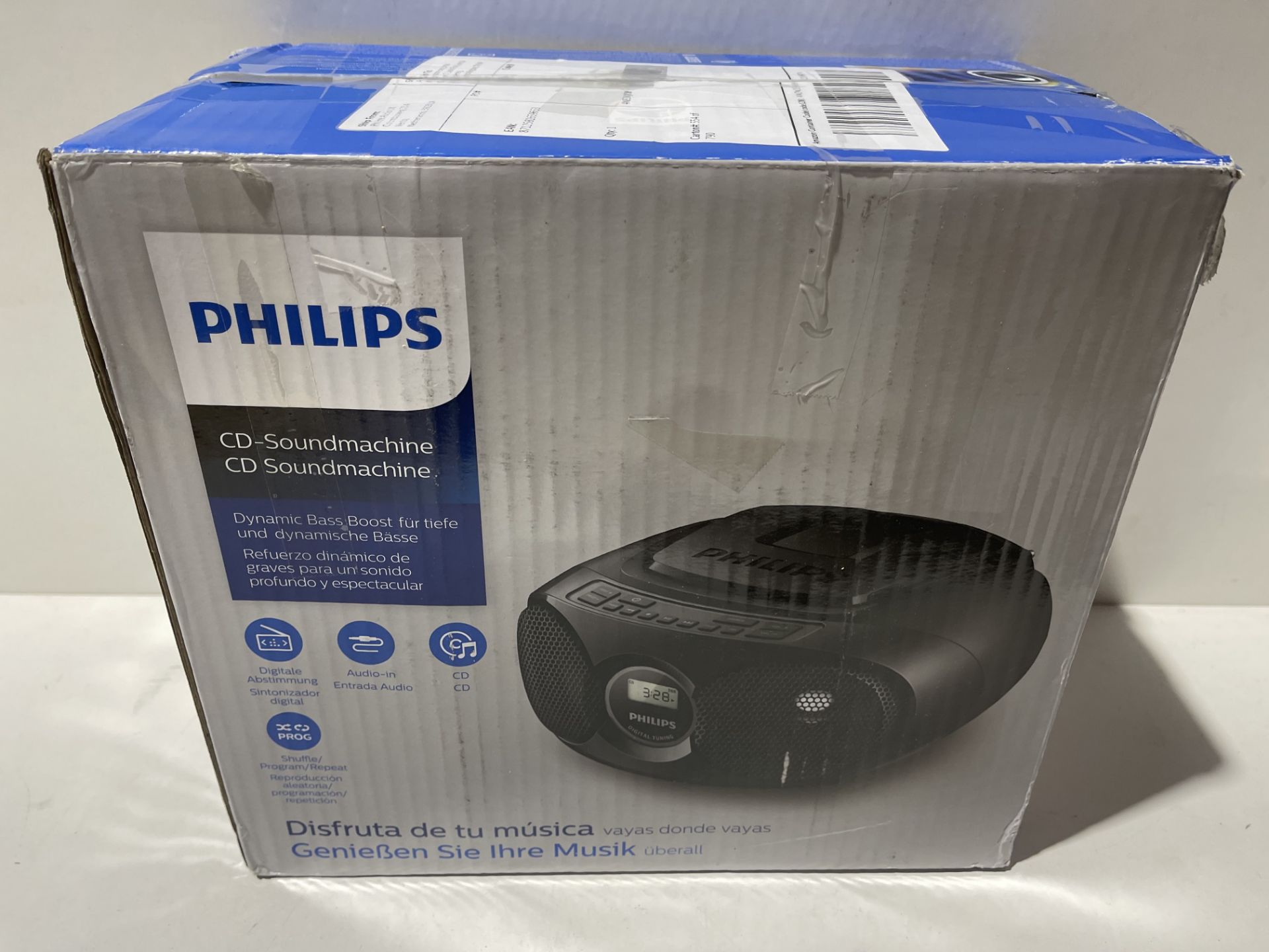 Philips CD Player AZ215B/05 CD Player Radio (Dynamic Bass Boost, FM Stereo Tuner, CD Shuffle/