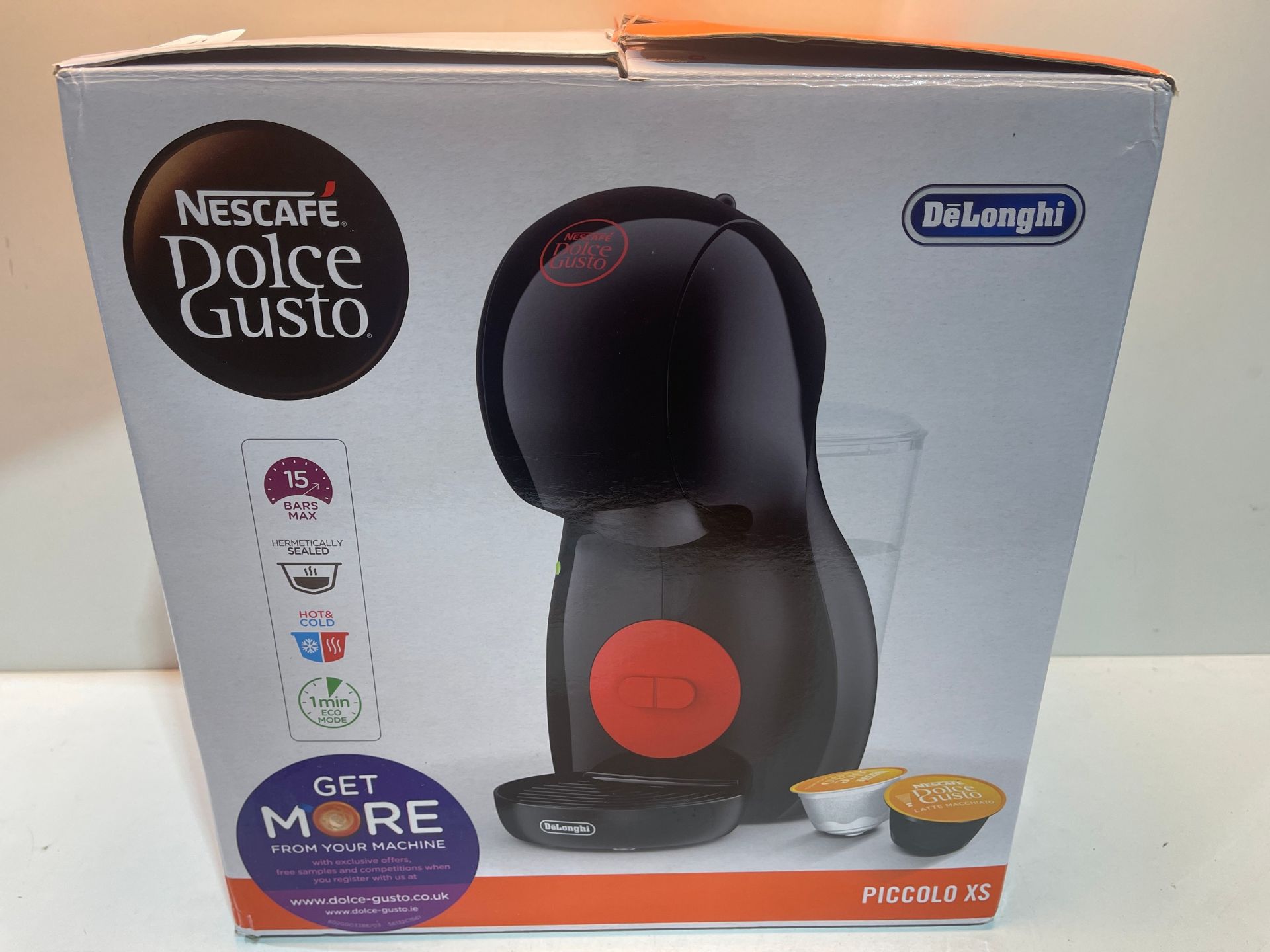 DeLonghi NescafÃ© Dolce Gusto Piccolo XS Pod Capsule Coffee Machine, Espresso, Cappuccino and - Image 2 of 2