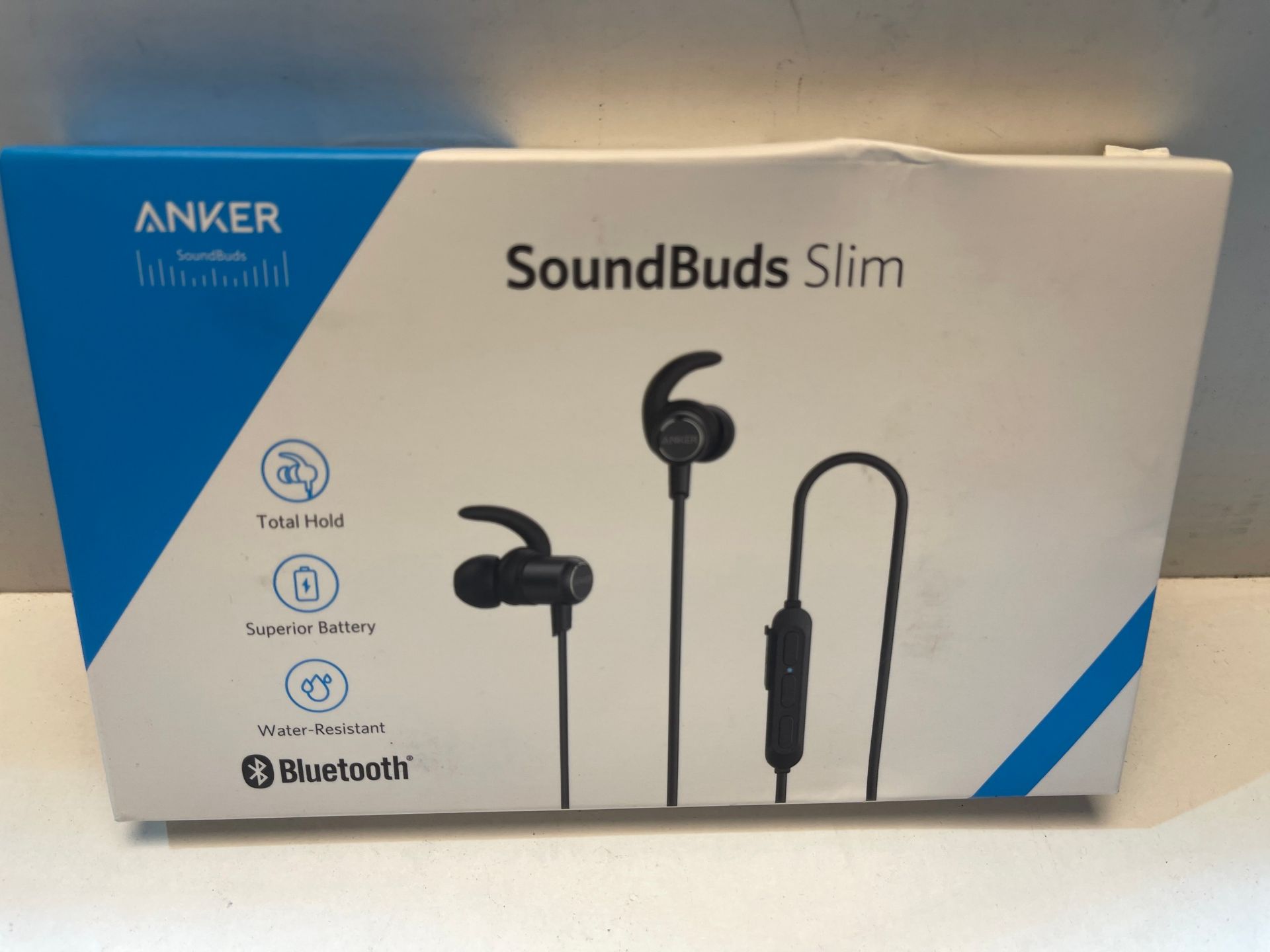 Anker Wireless Headphones, Upgraded SoundBuds Slim Workout Headphones Magnetic In-Ear Earbuds,