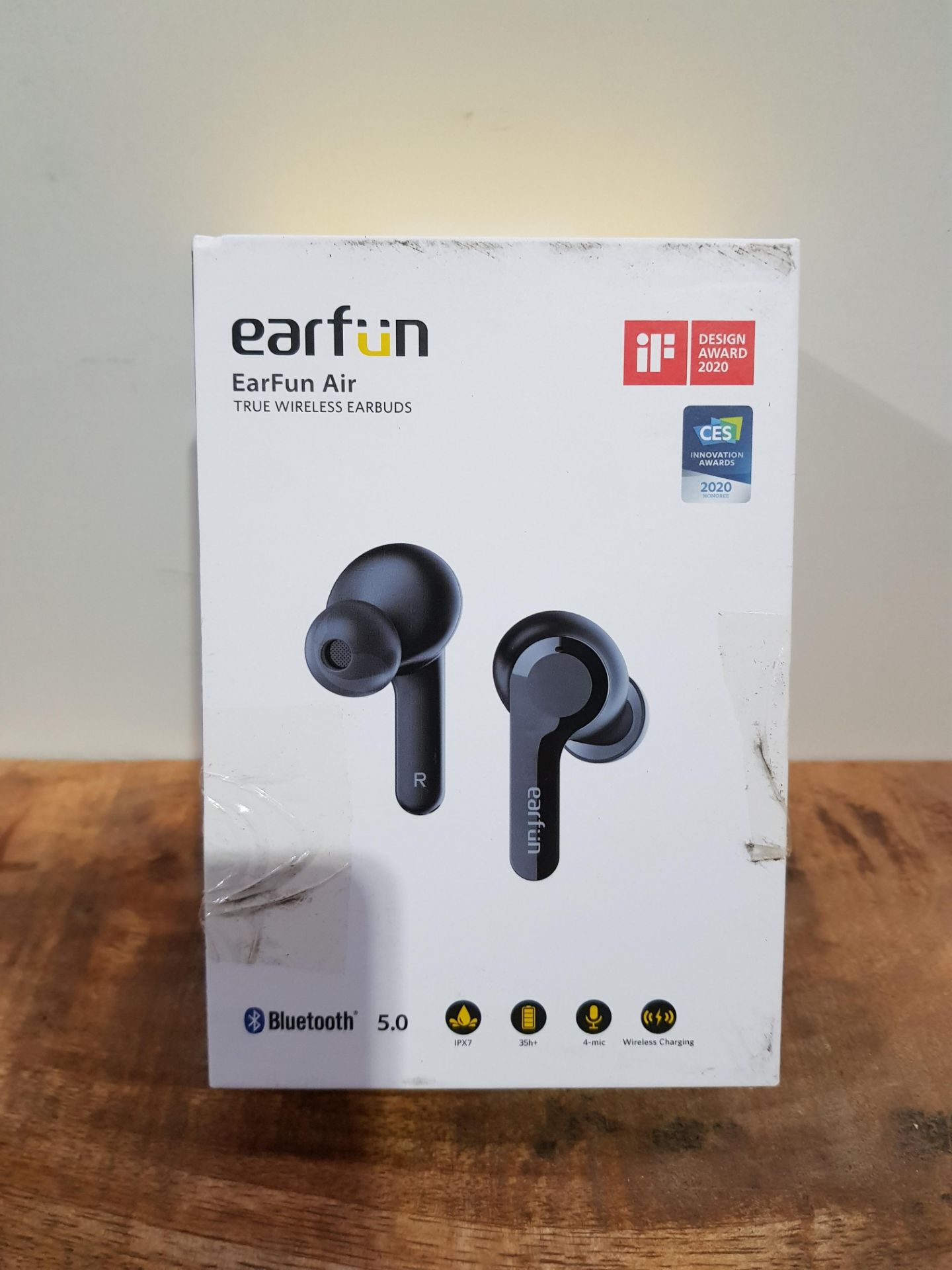 Wireless Earbuds, EarFun Air 4 Mics Noise Cancelling, Wireless Charging, Bluetooth 5.0 Earbuds,