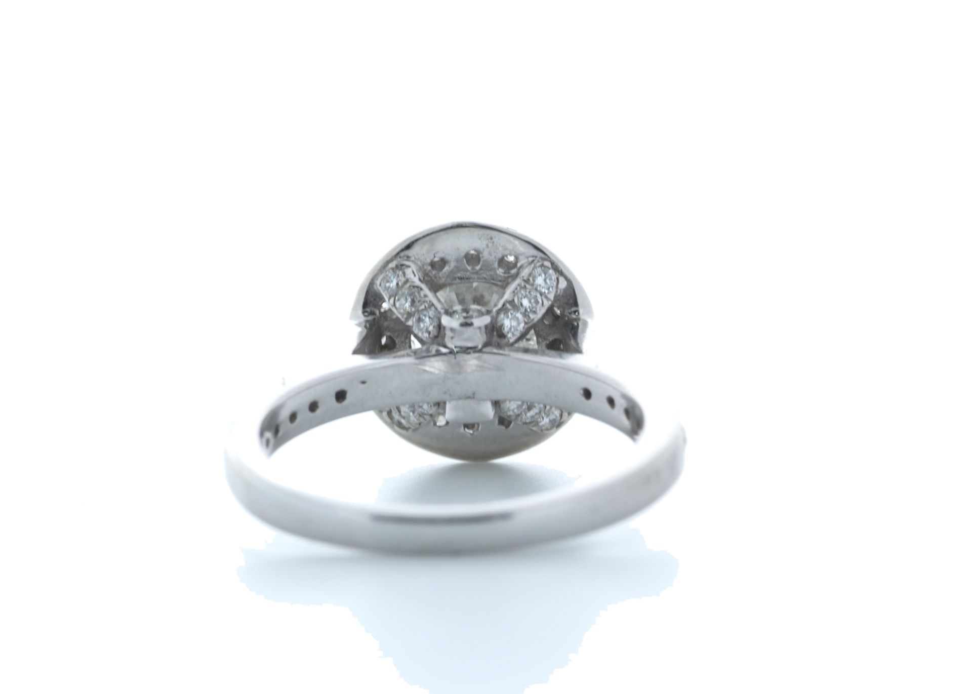 18ct White Gold Single Stone With Halo Setting Ring 2.00 (1.50) Carats - Valued by IDI £21,000. - Image 3 of 5