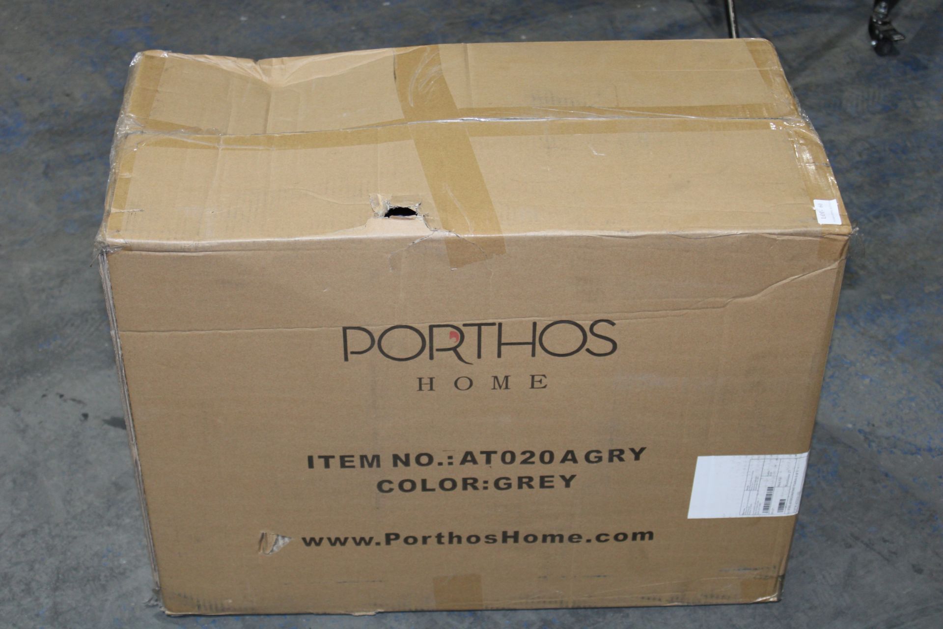 BOXED PORTHOS HOME GAS LIFT SWIVEL BAR STOOL GREY MODEL: AT020 A GRY RRP £67.38 (AS SEEN IN - Image 2 of 2