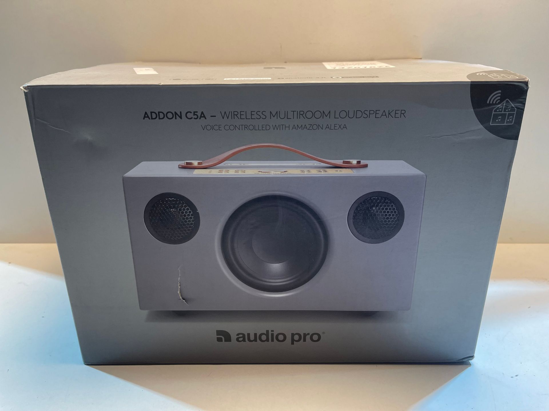 Audio Pro Addon C5A with Alexa built-in, Wireless, Bluetooth, Smart Speaker with Multi-room –