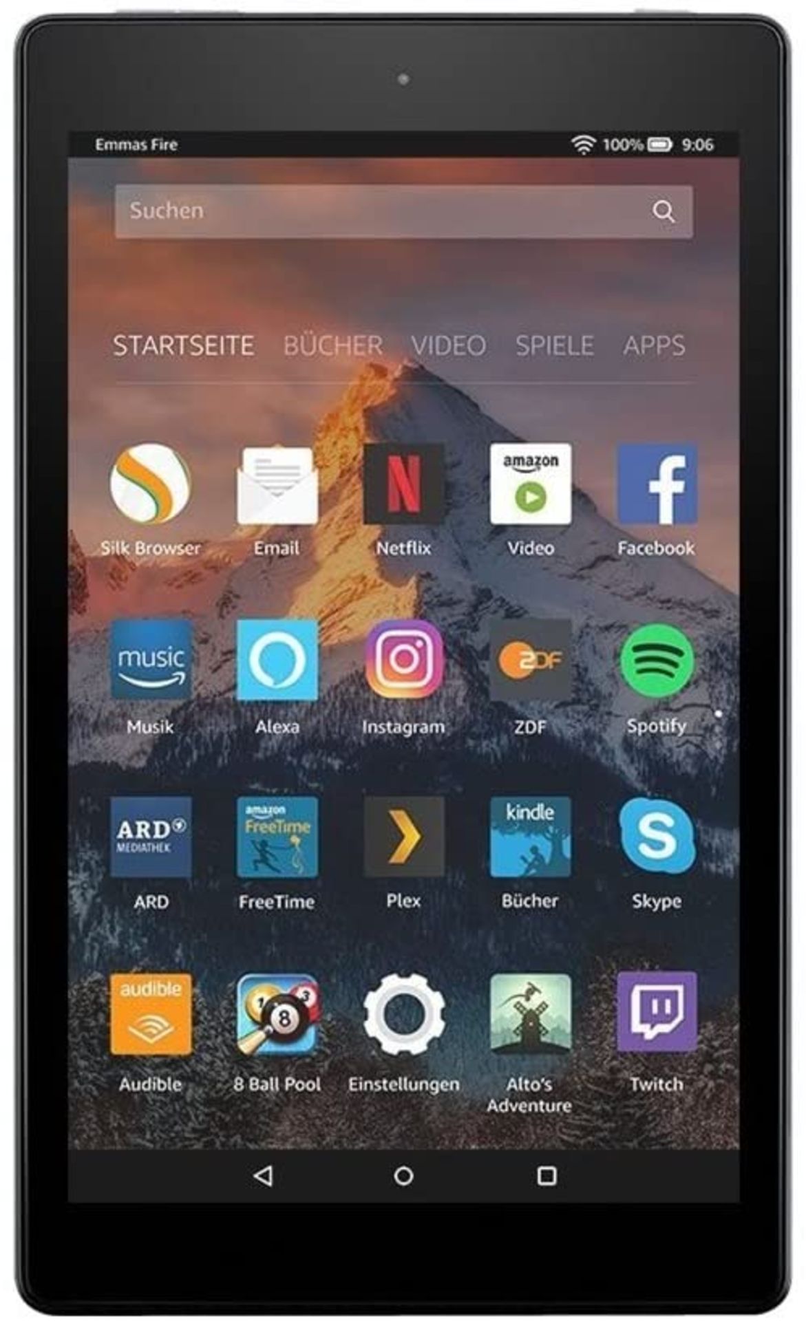 Fire HD 8 Tablet, 8" HD Display, 16 GB, Black