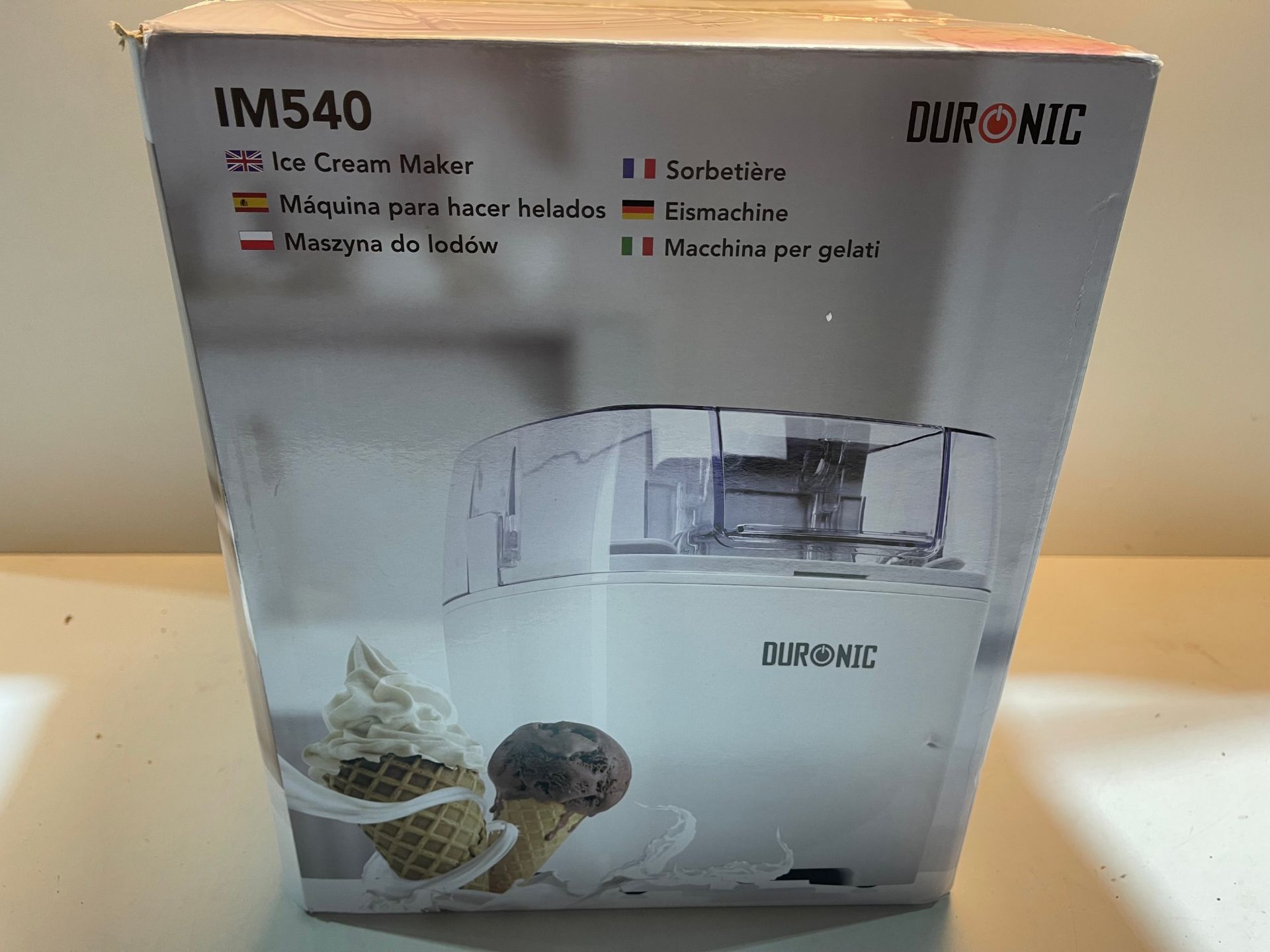 Duronic Ice Cream Maker IM540 | Create Homemade Frozen Desserts like Gelato, Sorbet and Frozen