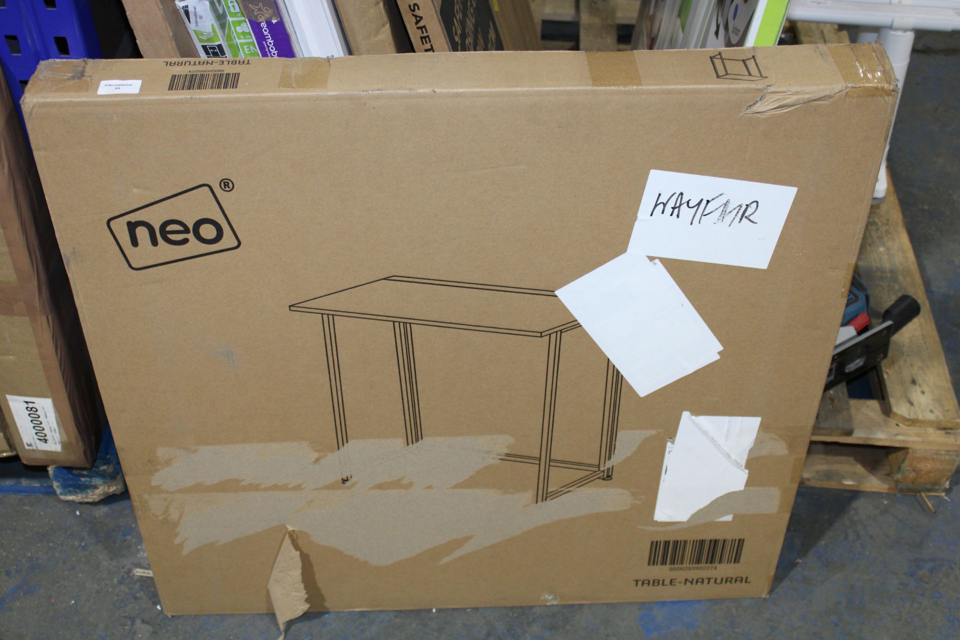 BOXED NEO TABLE NATURAL (AS SEEN IN WAYFAIR)Condition ReportAppraisal Available on Request- All