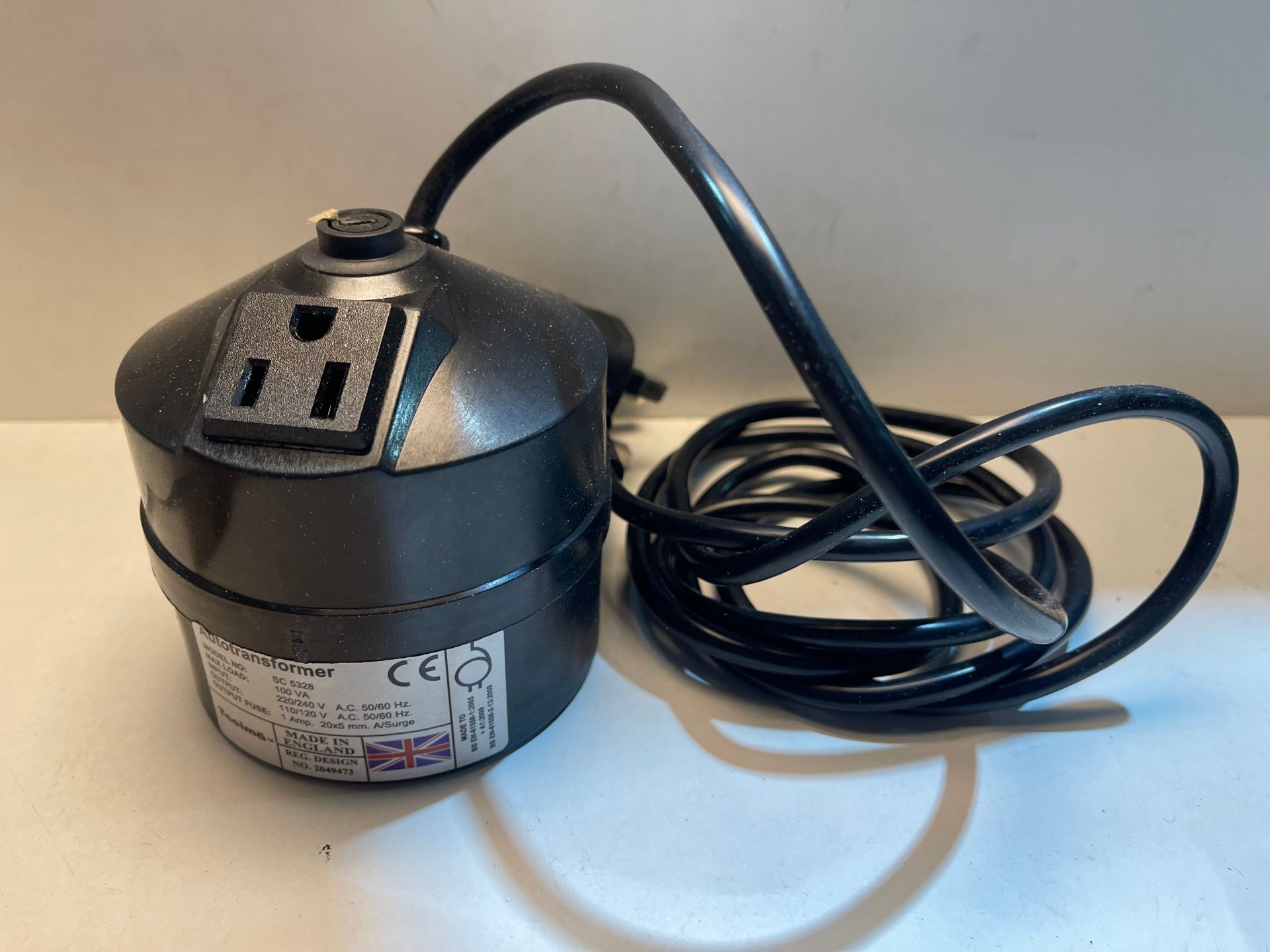 Tacima 240/120V Stepdown Transformer USA to UK 100VA SC5328, Black £51.99Condition ReportAppraisal