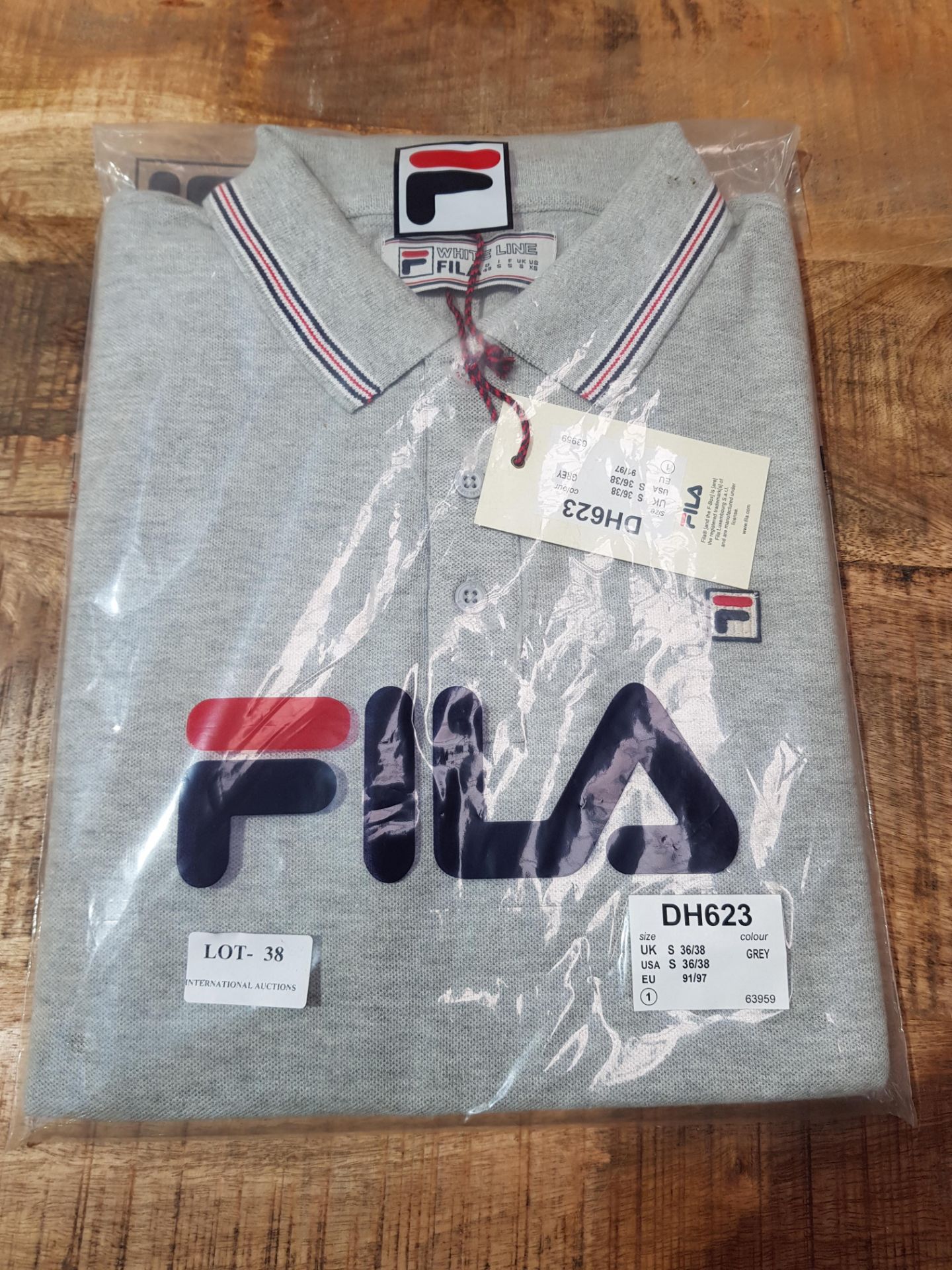 BRAND NEW FILA POLO SHIRT IN GREY SIZE SMALL RRP £26Condition ReportAppraisal Available on