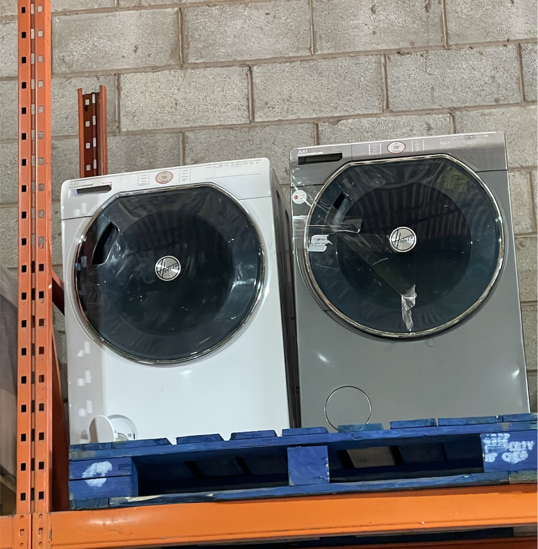 PALLET TO CONTAIN X2 HOOVER LARGE CAPACITY WASHING MACHINES