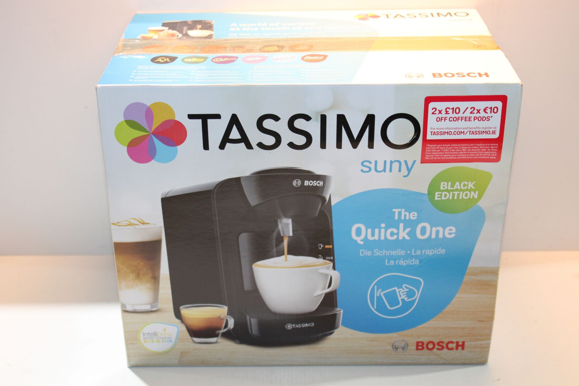 RRP £48.90 Tassimo Bosch Suny 'Special Edition' TAS3102GB Coffee Machine