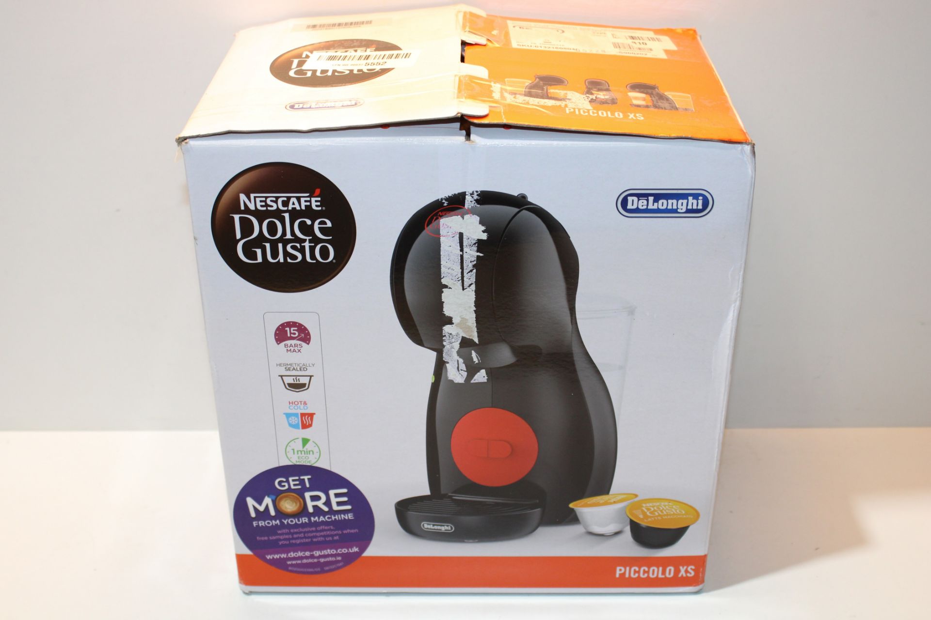 DeLonghi Nescafé Dolce Gusto Piccolo XS Pod Capsule Coffee Machine, Espresso, Cappuccino and more,