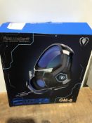 Gaming Headset Stereo Surround Sound Gaming Headphones with Breathing RGB Light & Adjustable Mic for