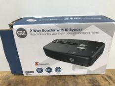 SLx 27822BMR 2 Way TV Aerial Signal Booster with IR Bypass - Grey £14.90Condition ReportAppraisal