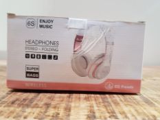 6S Wireless Headphones Over Ear, [52 Hrs Playtime] Hi-Fi Stereo Foldable Wireless Stereo Headsets