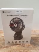 FITFORT RECHARGABLE OSCILATING FAN Condition ReportAppraisal Available on Request- All Items are