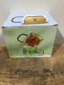 Cute Bear Tea Cup Double Wall Glass Milk Coffee Bear Mug with Handle Insulated Espresso Beer Cup