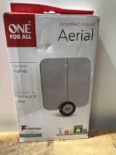 One For All Ultra Flat Amplified Indoor Digital TV Aerial - Ready to receive Freeview and Analogue