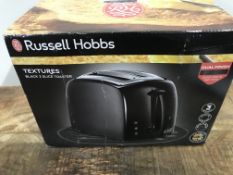 Russell Hobbs 21641 Textures 2-Slice Toaster, 700 - 850 W, Black £20.00Condition ReportAppraisal