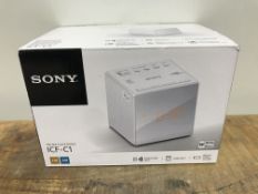 Sony ICF-C1 FM/AM Clock Radio - White £19.99Condition ReportAppraisal Available on Request- All
