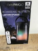 Daewoo Bluetooth Lantern Speaker with Handle, BUILT-IN Mic for Hands Free Calling, Up To 4 Hours