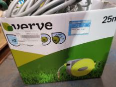 VERVE WALL MOUNTED AUTO HOSE REEL 25M £51.28Condition ReportAppraisal Available on Request- All