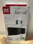 One For All Amplified Indoor Digital TV Aerial, Curved HDTV Antenna – UHF/VHF - Black - SV9430 £24.