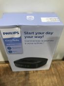 Philips Audio Clock Radio R3205/05 FM Radio (Dual Alarm, Sleep Timer, Compact Design, FM Digital