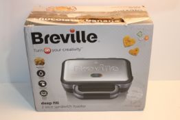 RRP £33.00 Breville Deep Fill Sandwich Toaster and Toastie Maker with Removable Plates