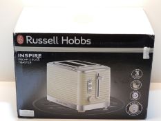 RRP £31.99 Russell Hobbs 24374 Cream Inspire 2 Slice Toaster