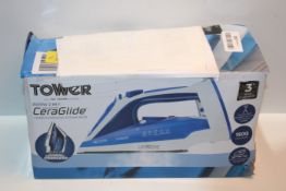 RRP £29.99 Tower T22008BLU CeraGlide 2-in-1 Cord or Cordless Iron