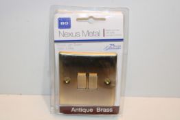 RRP £8.10 BG Electrical nab42 Double Light Switch