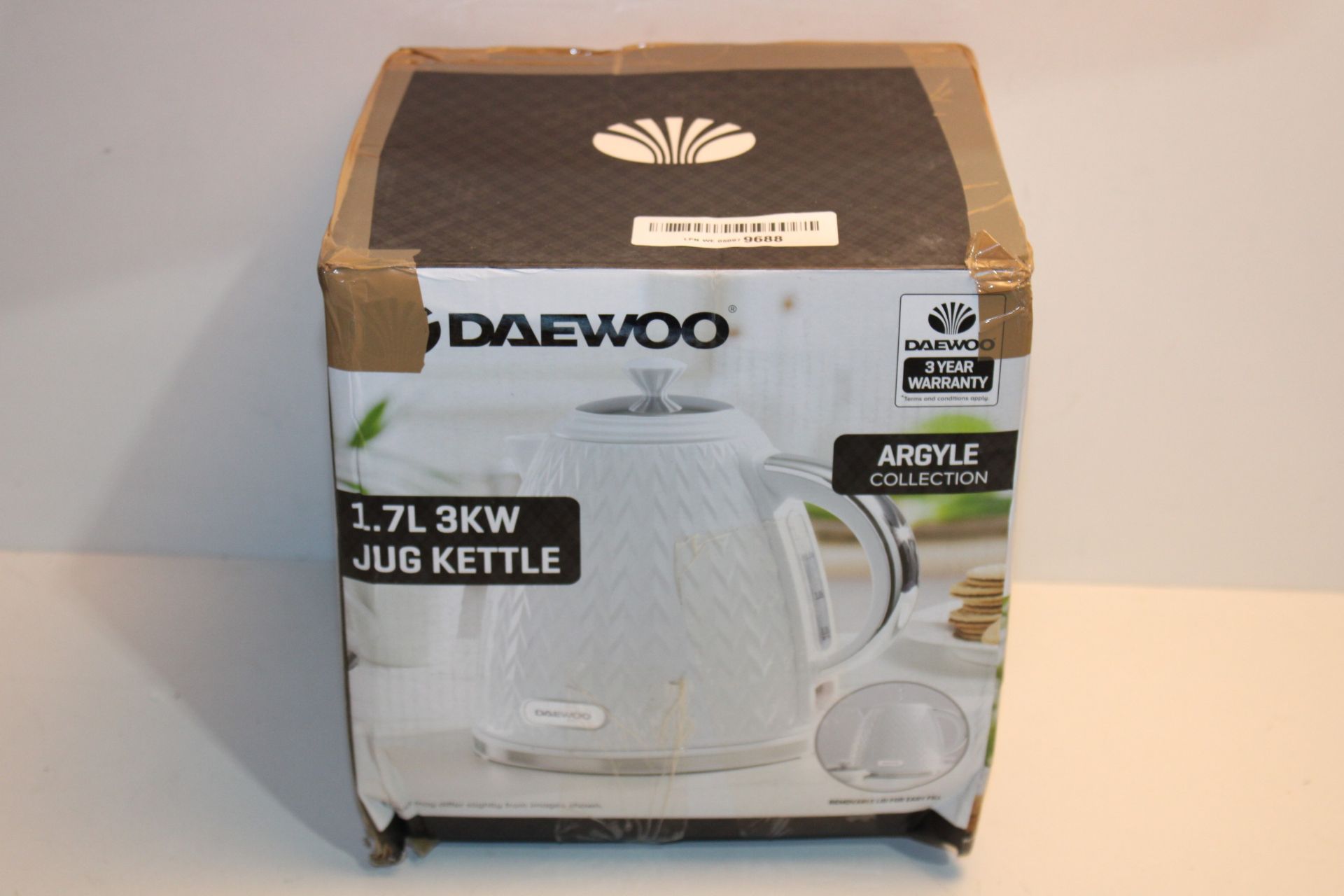 RRP £29.22 Daewoo SDA1780 Argyle 1.7L Plastic Removable & Washable