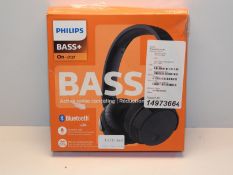 RRP £51.65 Philips Headphones On Ear Bluetooth BH305BK/00 On Ear Headphones Bluetooth
