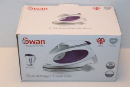 RRP £15.83 Swan SI3070N Compact Fast Heat up Steam Travel Iron with Pouch and Beaker