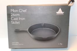 RRP £17.88 Enamel Cast Iron Round Skillet/Frying Pan; Size 37