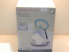 RRP £29.99 Morphy Richards Vector Pyramid Kettle 108134 Traditional Kettle White