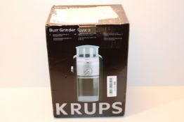 RRP £37.69 Krups GVX231 Expert Burr Grinder, Black/Silver