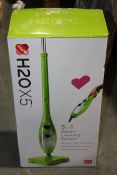 RRP £89.99 H2O X5 Steam Mop - Kills 99.9% of Bacteria Without Cleaning Chemicals (Green