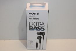 RRP £24.50 Sony MDR-XB50AP In-Ear Extra Bass Headphones with In-Line Control - Black