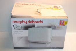 RRP £27.92 Morphy Richards 220028 Dune 2 Slice Toaster Defrost and Re-Heat Settings