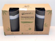 RRP £2.84 Bamboo Drinking Cup Set of 6 - BPA-free & food safe - Picnic & Camping Crockery