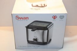 RRP £33.93 Swan 1.5 litre Stainless Steel Fryer with Viewing Window