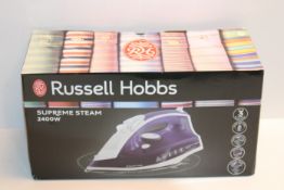 RRP £15.89 Russell Hobbs Supreme Steam Traditional Iron 23060, 2400 W, Purple/White