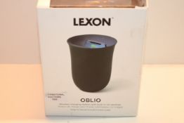 RRP £59.84 Lexon OBLIO Wireless Charging Station + UV Sanitiser - Black