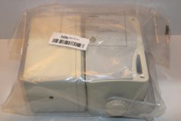 RRP £24.99 Pyle PLMR24 200W 3-Way Weather Proof Marine Mini Box Speaker System Pair White