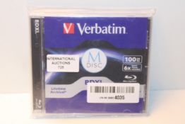 RRP £28.88 Verbatim 98912 M-DISC BD-R XL 100GB / 1-4x, 1 disc in jewel case